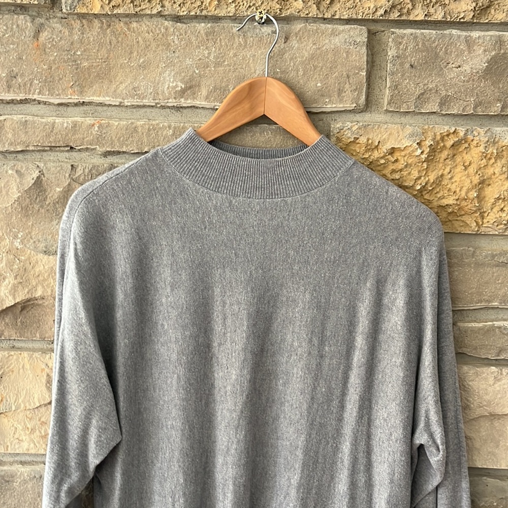 The Limited Light Grey Mock Turtleneck Sweater With Open Back Size Large - Picture 2 of 13